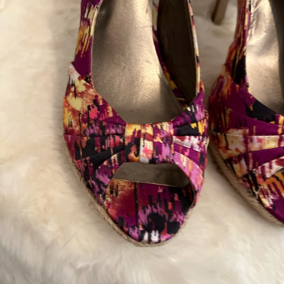 MODA Slingback Peep-Toe Heels - Multi-Color - Size 8.5 - Picture 7 of 13